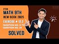 Math 9th Class 2025 | Exercise 12.2 Q11 to Q20 Solved in English | PTB Solution