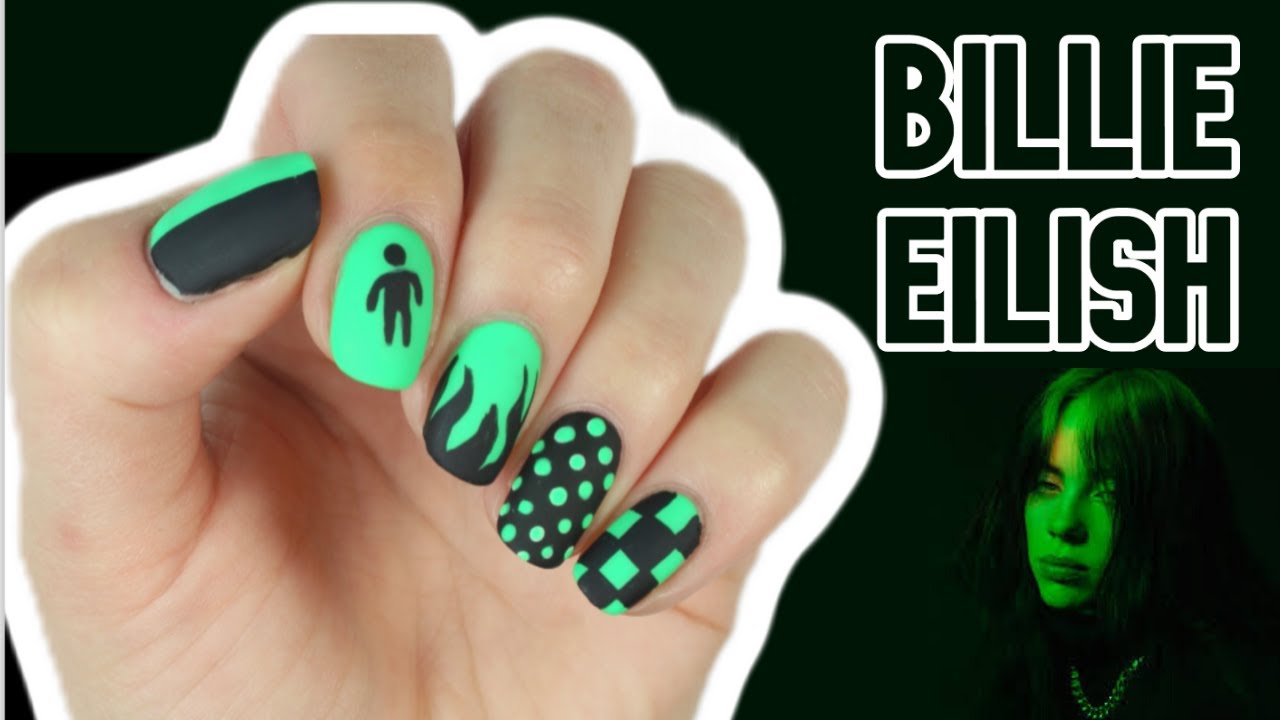 9. "Easy Billie Eilish Nail Art for Beginners" - wide 5