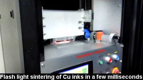 In-situ monitoring of flash light sintering of copper nanoparticles ink for printed electronics