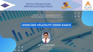 ATAL FDP - Research in Finance Using Eviews - Modeling Volatility using  GARCH screenshot 4