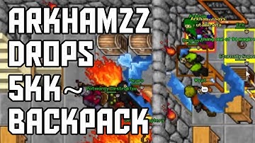 [Tibia Highlight] Arkhamzz 360 MS Drops a 5kk~ Backpack