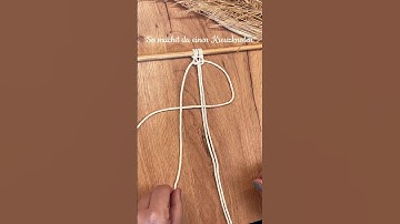 Makramee Kreuzknoten ganz einfach lernen - DIY Anleitung für Anfänger #basteln #diy #makramee