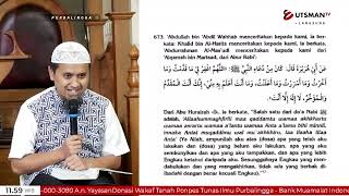 LIVE  Al-Adabul MufrodDo'a - Da'a Rasulullah ﷺ  | Hadits No.673 - Ustadz Abdullah Zaen, Lc. M.A.