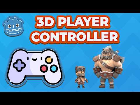 Setup a Simple 3D Player Controller In less than 2 minutes || Godot 4.6