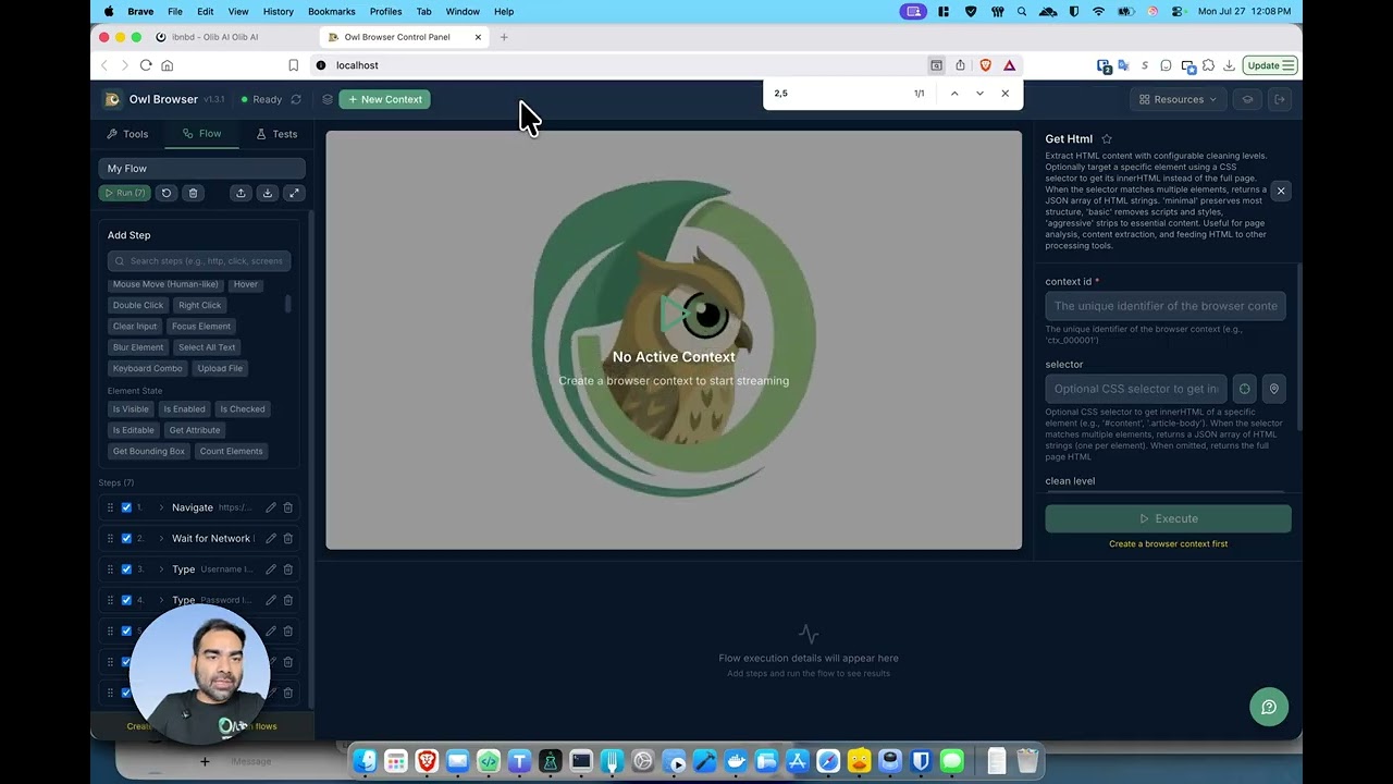 Visual Browser Automation with Owl Browser Flows and Semantic Matcher
