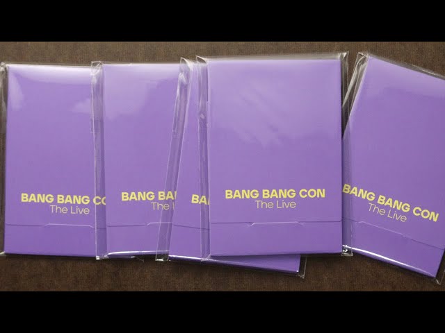 Unboxing | BTS BANGBANGCON THE LIVE MINI PHOTOCARD - YouTube