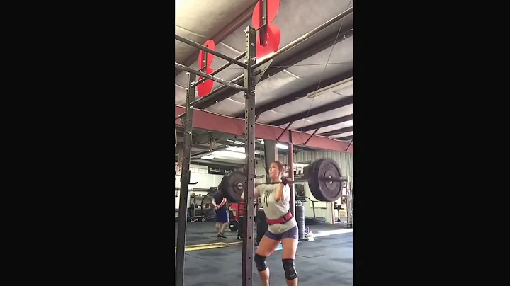 Touch single in snatch, thruster, back squat