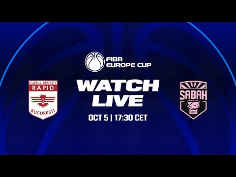 CS Rapid Bucuresti v Sabah BC | Full Basketball Game | FIBA Europe Cup 2023-24