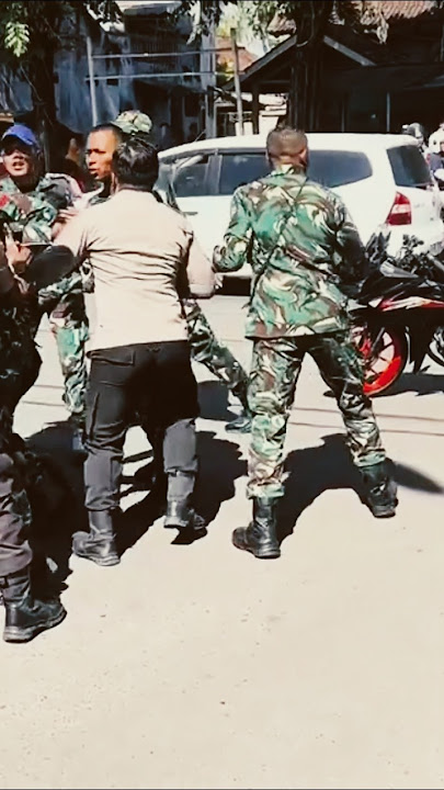 GARA GARA MOTOR PRAJURIT TNI NGAMUK DI POLRES
