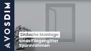 🇩🇪 Montage ein Fliegengitter Spannrahmen zum Schrauben