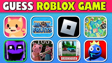Guess The Roblox Game By Logo? | Roblox Games Quiz | Blox Fruits, Pressure, Brookhaven