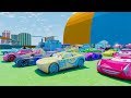 Disney Cars 3 Fabulous McQueen Colors Jackson Storm Cruz Ramirez Tow Mater Miss Fritter Dinoco