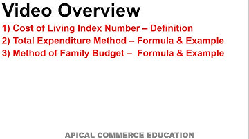 INDEX NUMBER | COST OF LIVING INDEX NUMBER | TOTAL EXPENDITURE METHOD | FAMILY BUDGET METHOD |