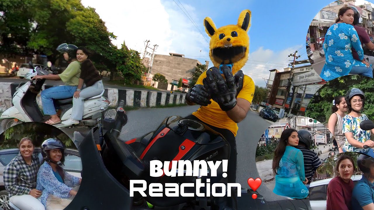 First Day in College with My Kawasaki Z900 | Bunny Helmet Cover | Cute Girl Reaction #z900 #kawasaki