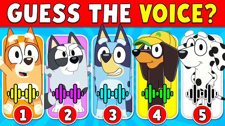 Guess the Bluey 🐕 Characters by Their Voice 🤔🎵 | Bingo, Bluey, Bandit, Socks, Snickers🐶