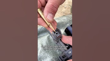 How To Adjust AR15 Front Sight M4 M16 C7 #army #military #milsim