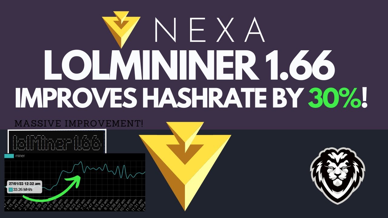 NEXA GPU Mining: Lolminer 1.66 Update Improves Hashrate +30% - MASSIVE IMPROVEMENT!