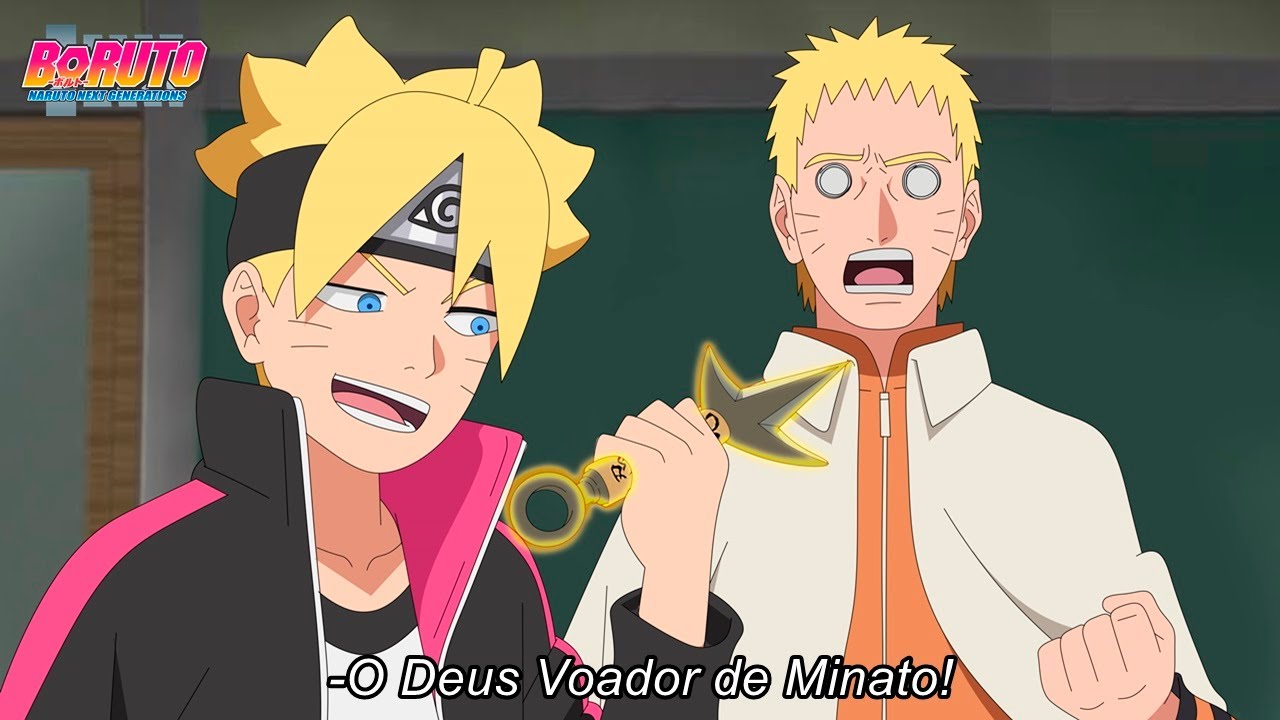 BORUTO USA TECNICA DO DEUS VOADOR DE MINATO e deixa NARUTO ASSUSTADO - Boru...