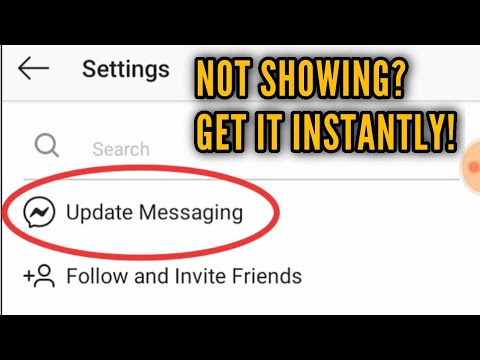 Fix Instagram Messenger Update Not Showing/Working | How to Enable Instagram Messaging Update Option