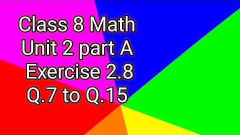 8th class Math Exercise 2.8 part A |Find cube roots of the following| Sindh textbook board