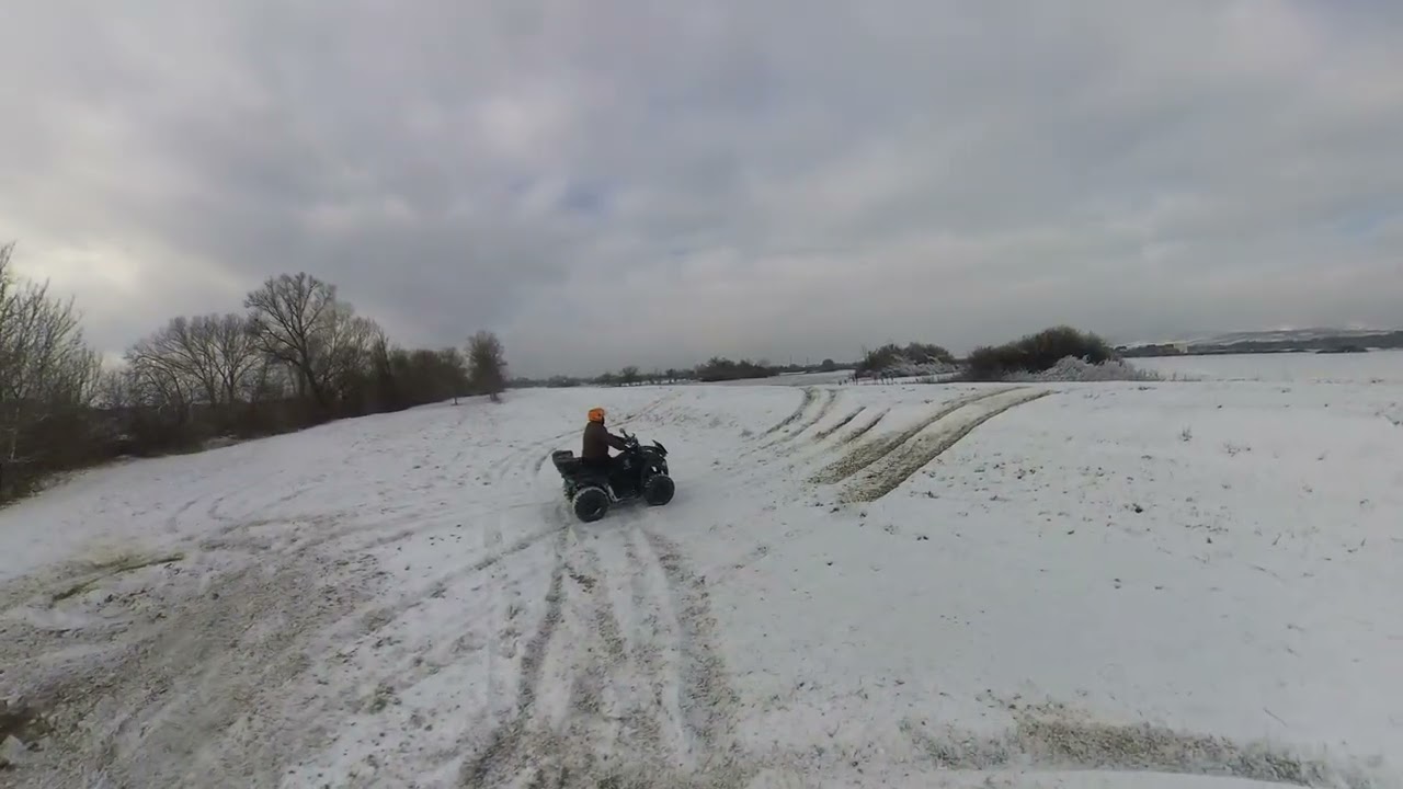 Loncin Xwolf 200 drift po snegu 