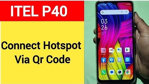 How to connect hotspot via QR code, Itel P40 me wireless internet connect kaise karen