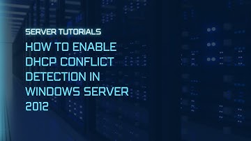 Enable Conflict Detection in DHCP Server on Windows Server 2012