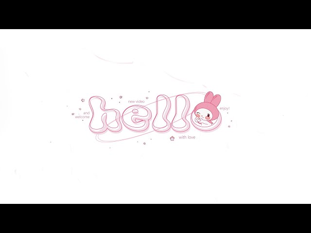 cute 'pink' aesthetic Intro & Outro templates (my melody themed) | FREE FOR USE class=