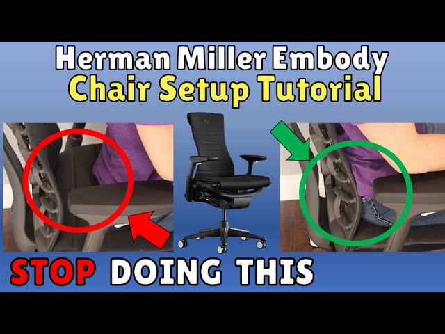 mærke Tung lastbil gear Why the Herman Miller Embody is the best chair in the world! - YouTube