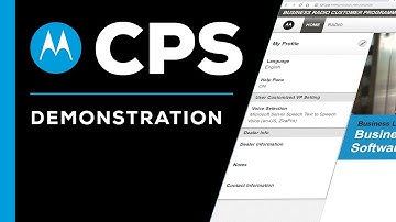 Motorola CPS Software - Walkthrough And Tutorial
