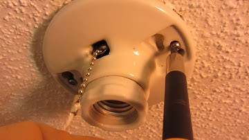 CHANGING A PULL CHAIN LIGHT FIXTURE