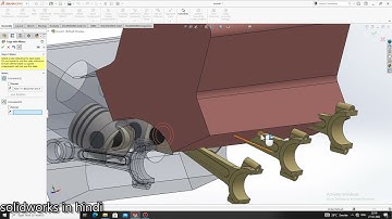 six cylinder engine in solidworks