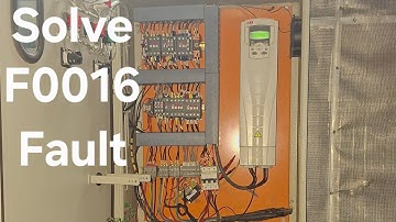 How to Solve F0016 Error In ABB VFD. 