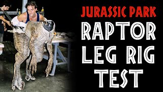 Raptor Leg Rig Test for Jurassic Park&#39;s Kitchen Scene