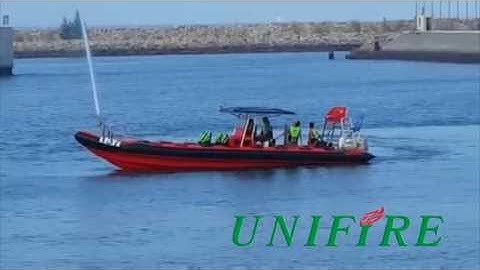 Unifire Force 50 BLDC Robotic Nozzle on Boat