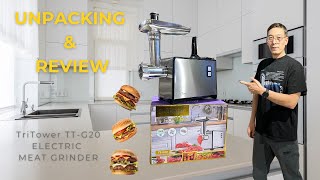 Unboxing & Review of TriTower G20 Meat Grinder – 3000W Power in Action