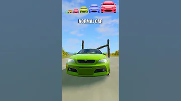 Big And Small Car Vs Vs Log Trap BeamNG Drive 