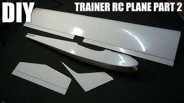 DIY RC Plane.How To Build RC Trainer Plane With Balsa Wood Part 2.How To Make Trainer Rc Plane Part2