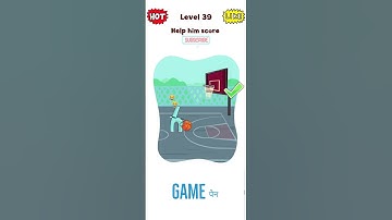 Help him score LEVEL 39 Alphabet DOP delete puzzle