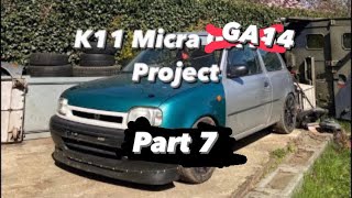 Nissan K11 Micra GA14 Project Part 7  Welding up the notch and repairing rust!