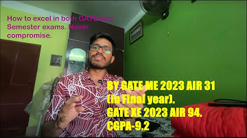 How to manage gate preparation with college(Do this to excel in both!!)