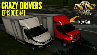 Crazy Drivers on Road #1 - ETS2MP | Funny Moments - Euro Truck Simulator 2 Multiplayer screenshot 1