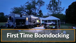 First Time Boondocking in Our RV Over Memorial Day Weekend! #rvlife #camping #rv