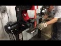 New super fast mower blade sharpener at Wellington Implement