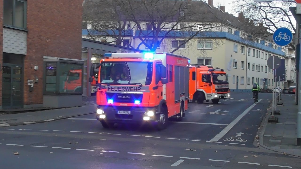 Neues HLF 1 + LF 1-2 der Berufsfeuerwehr Köln Fw 1 - YouTube