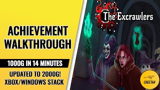 The Excrawlers - UPDATED TO 2000G! Achievement Walkthrough (1000G IN 14 MINUTES)