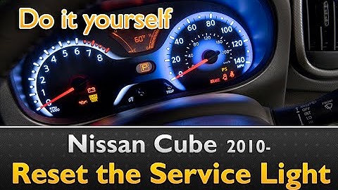 Nissan Cube Service Indicator reset guide, 2 simple steps!
