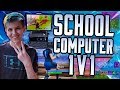 So I tried out for a pro team on a School Computer...