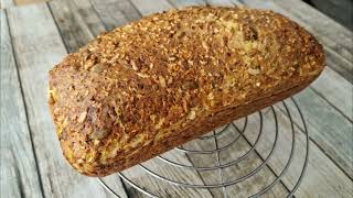 Bread with grains and cottage cheese (low carbohydrate) gluten-free