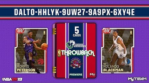 NBA 2k19 *Myteam Locker Code* FREE Throwback Pack!